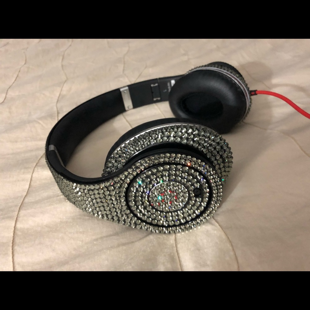 Not for Sale-SOLD.Swarovski crystal Beats headphones